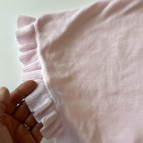 Lilly Pulitzer Girls Hani Poncho Frosted Pink Knit - Picture 8 of 10